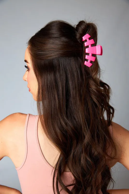 Teleties Medium Hair Clip - Hot Pink sold by Buddy Love