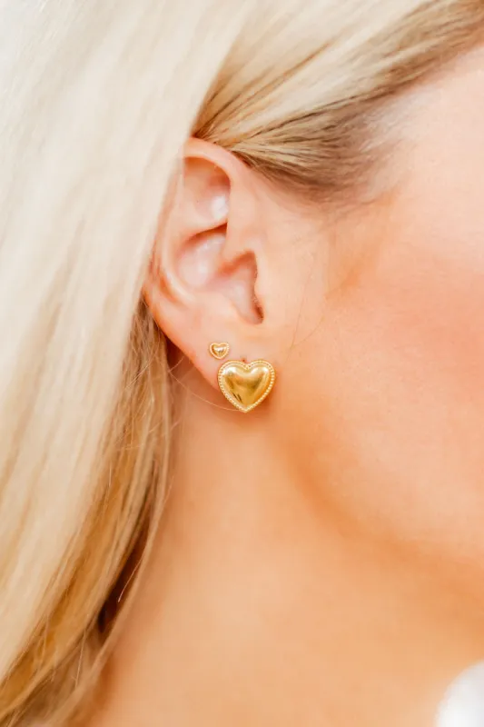 Crystal Stud Earrings - Gold sold by Buddy Love
