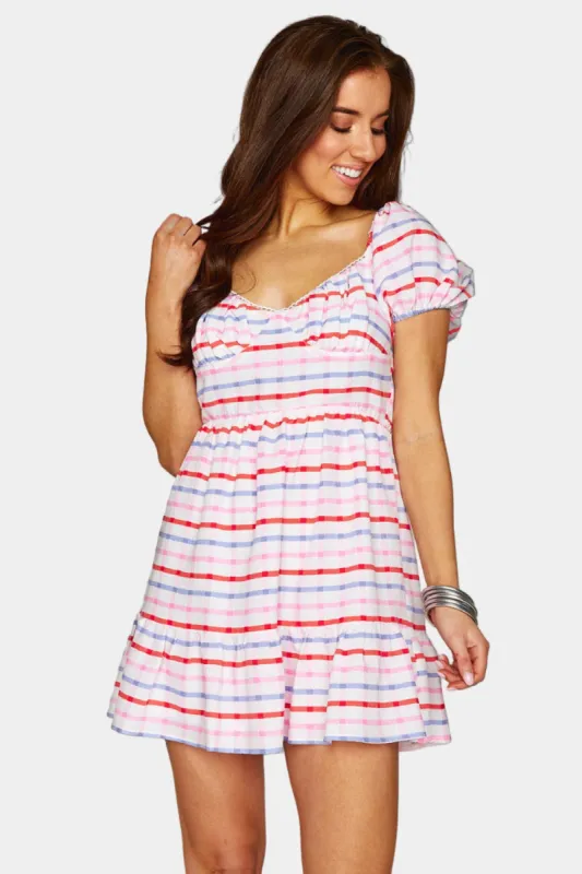 Dorothy Short Sleeve Mini Dress -  USA made by Buddy Love