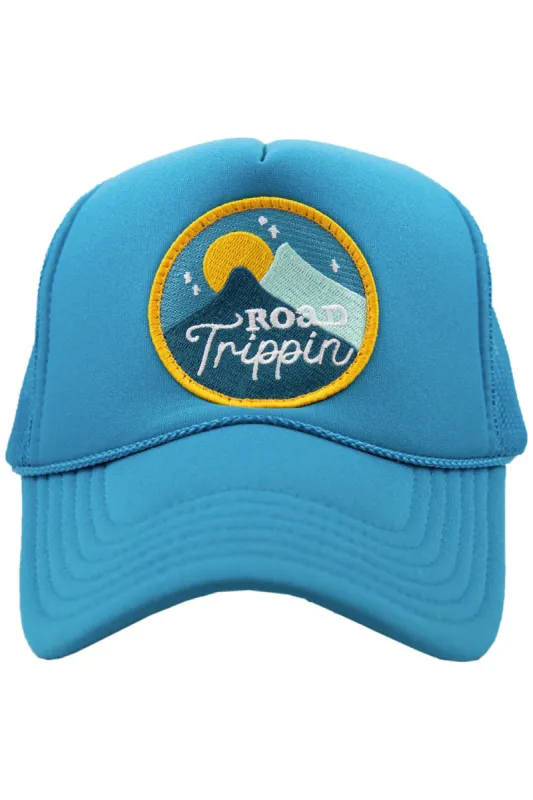 Road Trippin Trucker Hat - Blue sold by Buddy Love