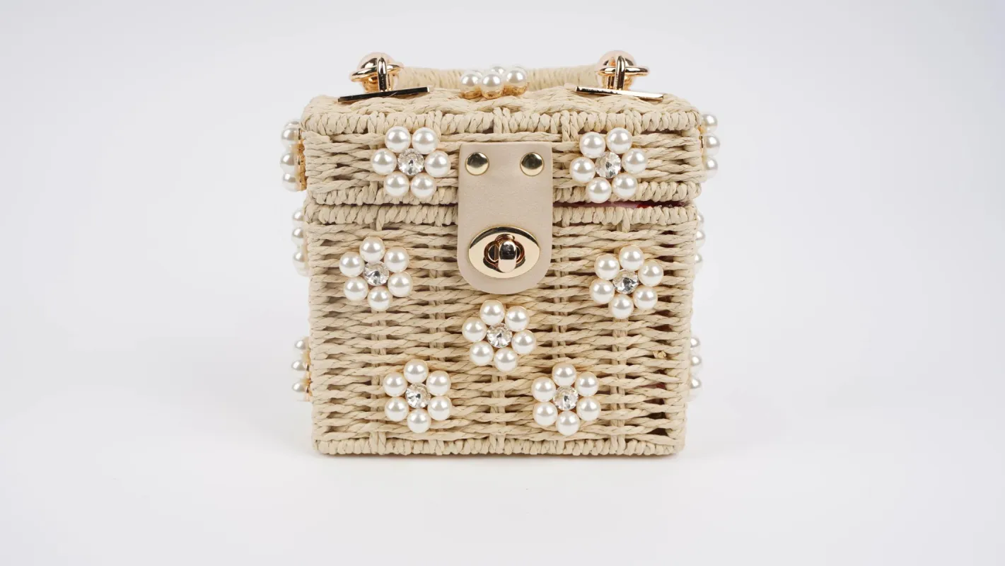 Mini Daisy Bag - Cream + Pearl sold by Buddy Love