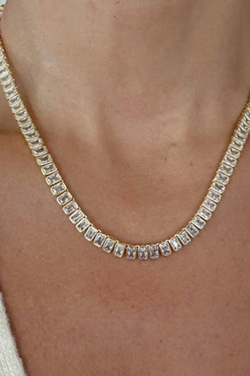 Eve Tennis Necklace - Gold sold by Buddy Love