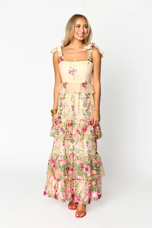 Edie Tie-Shoulder Maxi Dress - Romance sold by Buddy Love