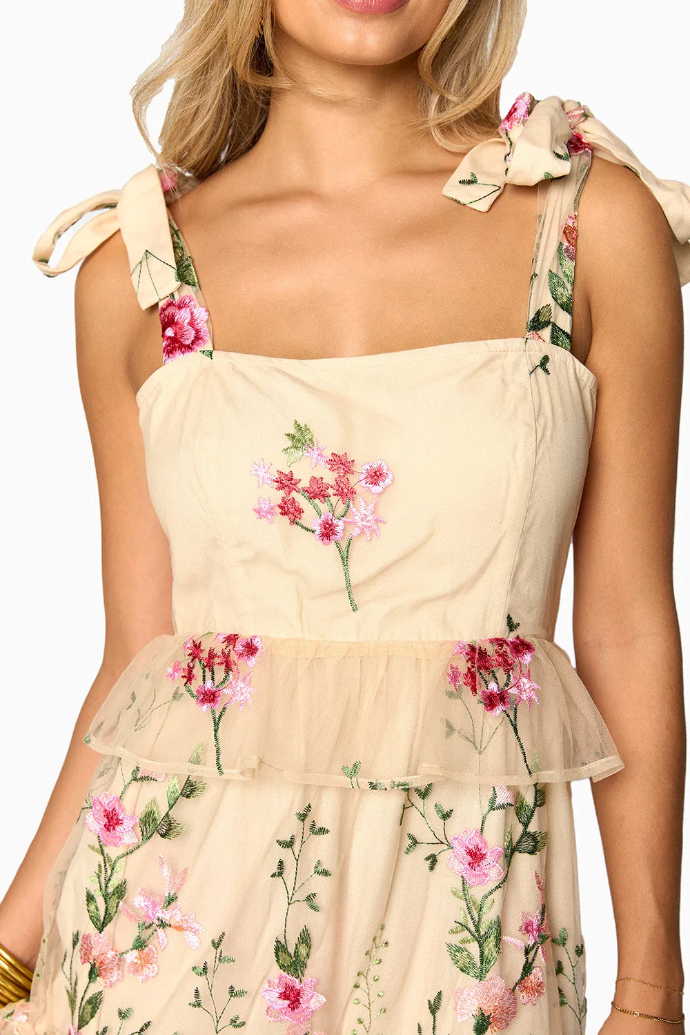 Edie Tie-Shoulder Maxi Dress - Romance sold by Buddy Love product image thumbnail 4