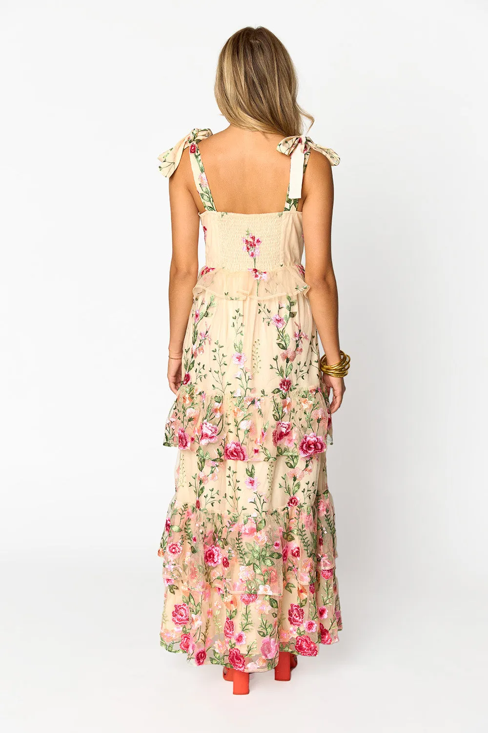 Edie Tie-Shoulder Maxi Dress - Romance sold by Buddy Love product image thumbnail 3