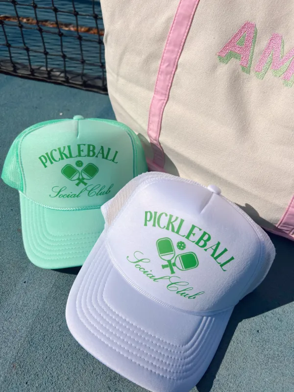 Pickleball Social Club Trucker Hat made by Buddy Love