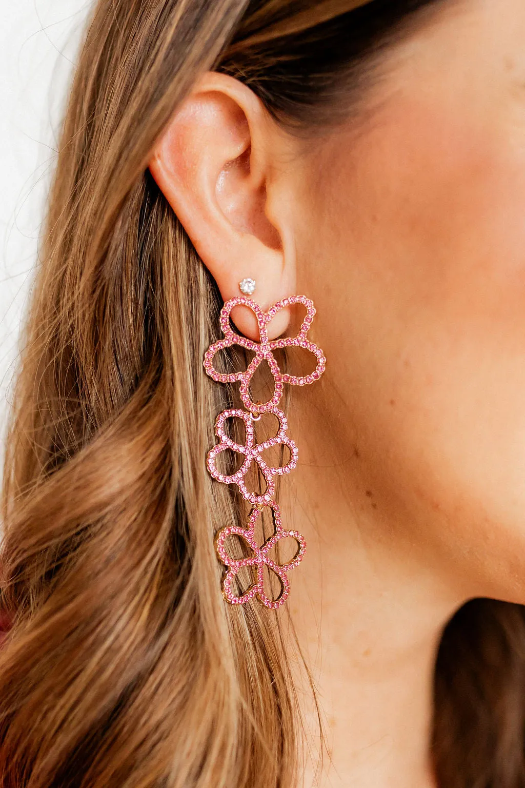 Reagan Earrings - Pink sold by Buddy Love