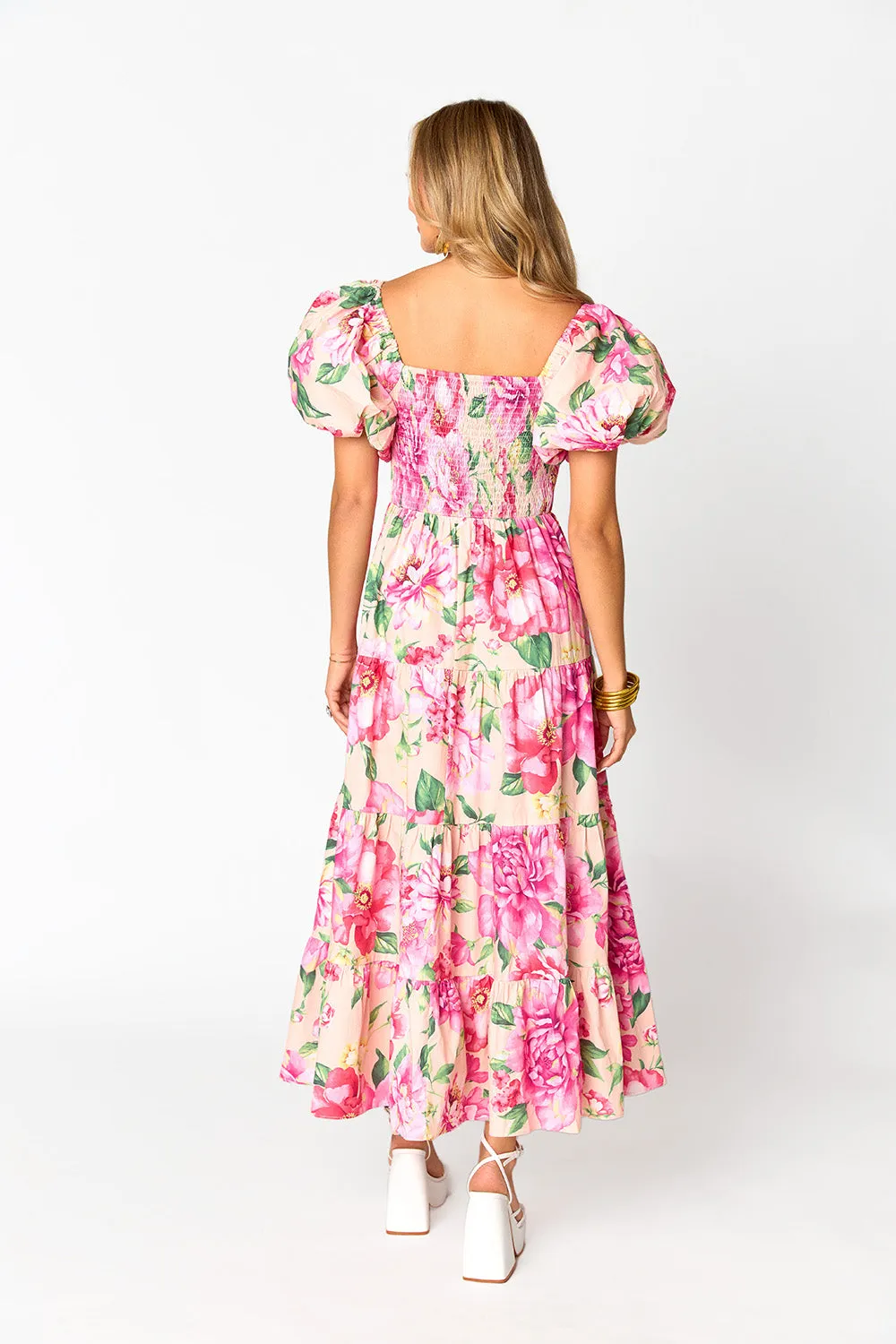 Juno Puff Sleeve Maxi Dress - Explorer sold by Buddy Love product image thumbnail 5