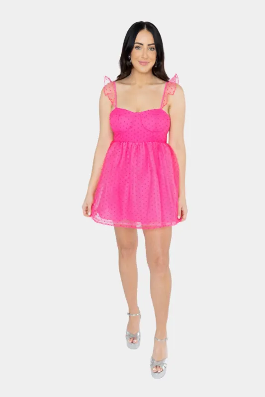 Vixen Bustier Mini Dress - Hot Pink sold by Buddy Love