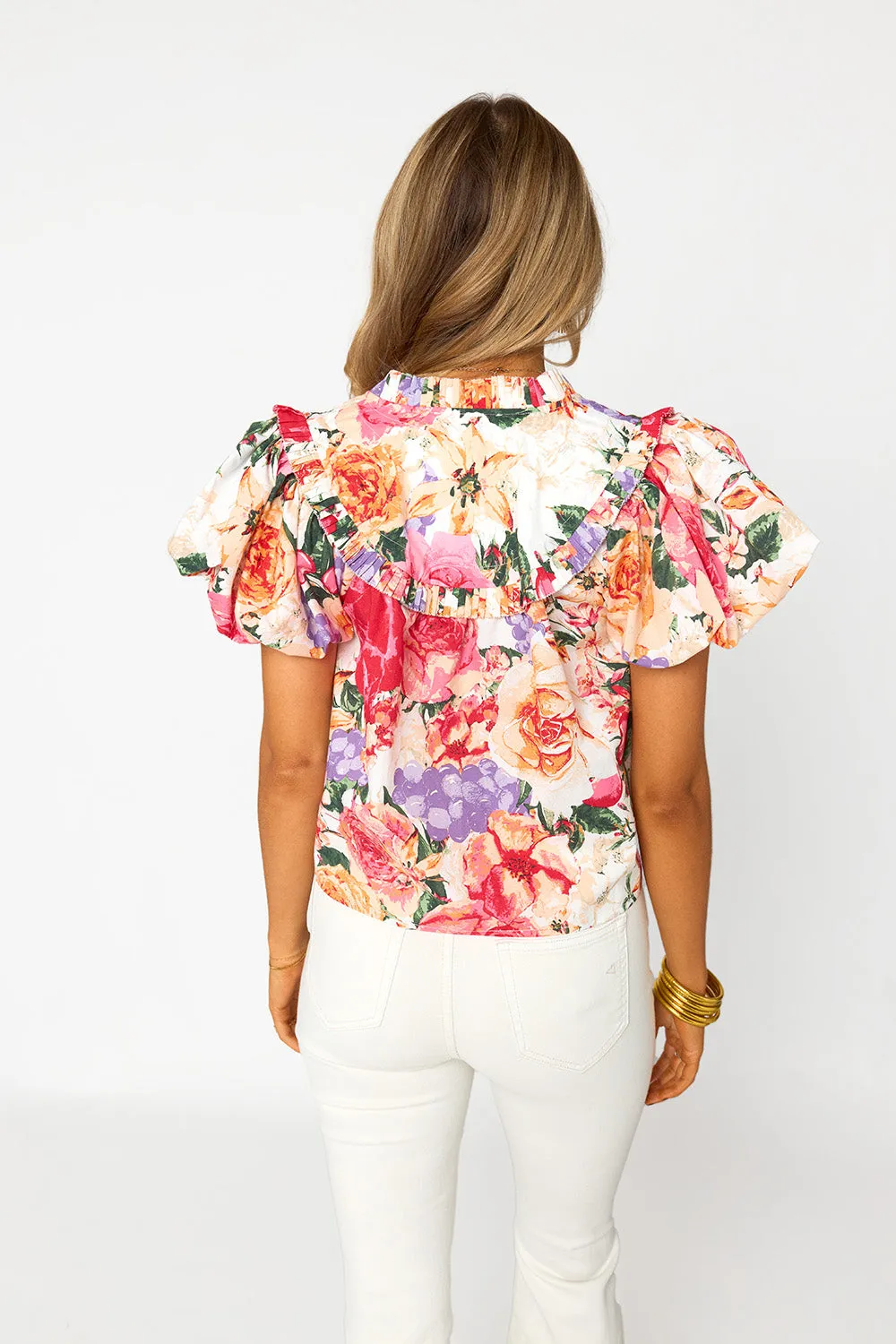 Leeland Puff Sleeve Top - Love Story sold by Buddy Love product image thumbnail 5