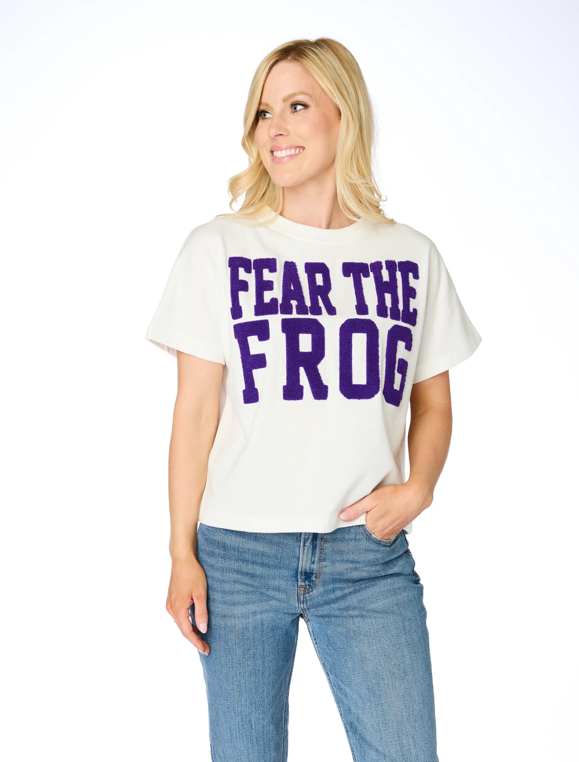 The Fear The Frog Chenille Team Top sold by Buddy Love