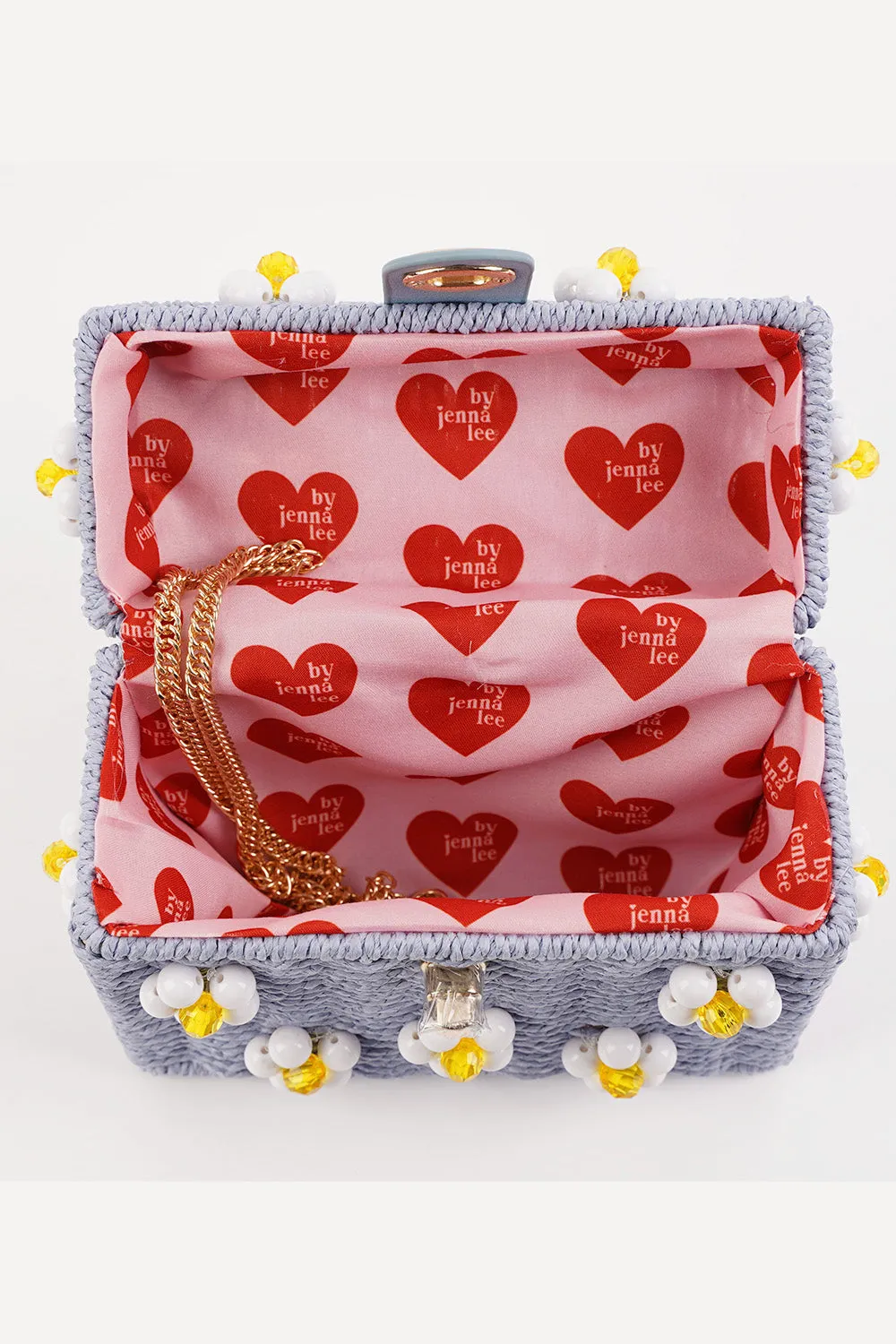 Daisy Bag - Light Blue + White sold by Buddy Love product image thumbnail 3