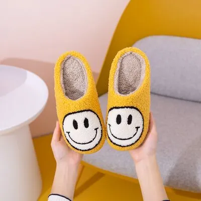 Melody Smiley Face Slippers - Yellow sold by Buddy Love product image thumbnail 4