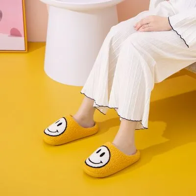 Melody Smiley Face Slippers - Yellow sold by Buddy Love product image thumbnail 3