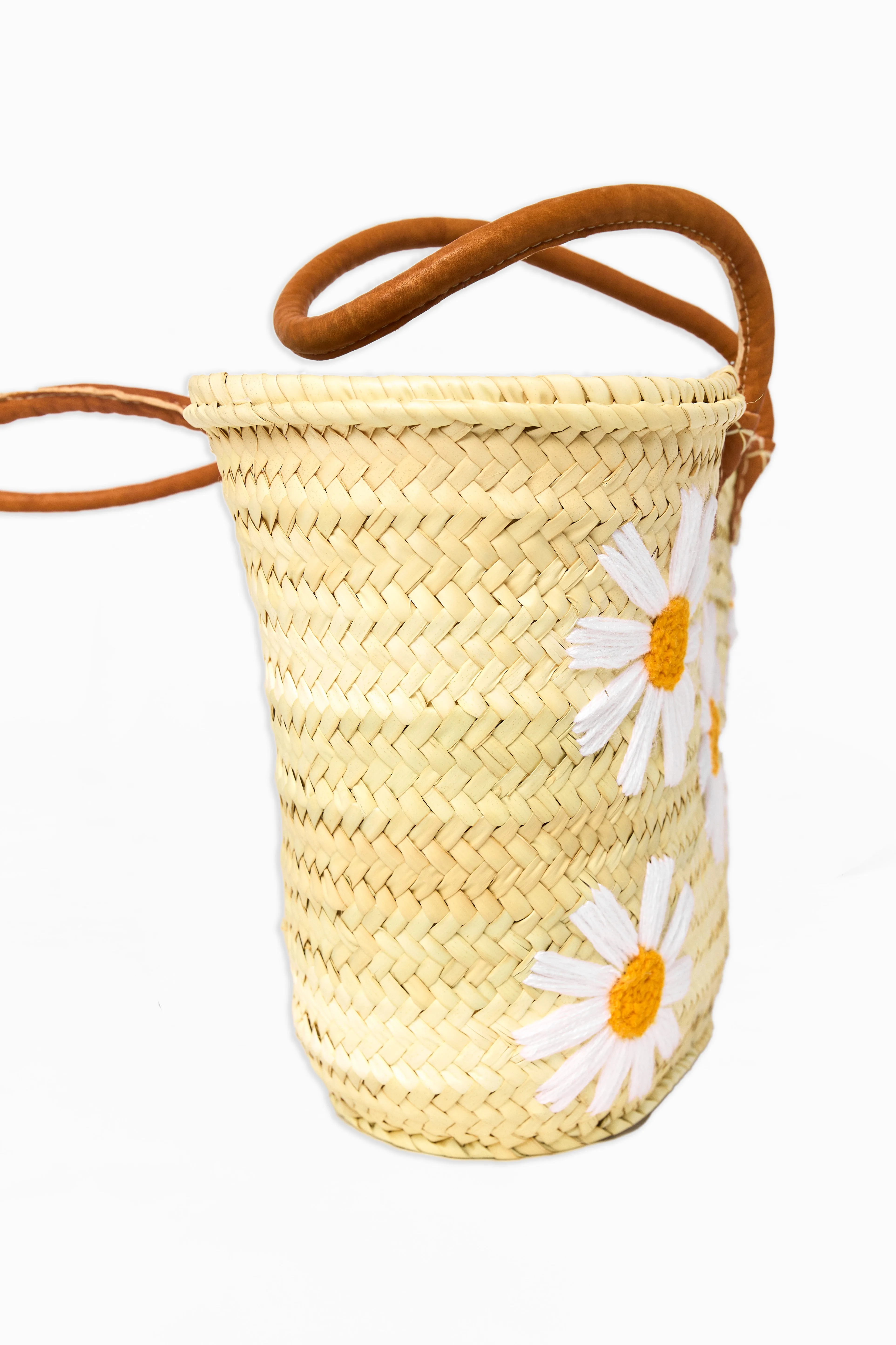 Flower Power Straw Bag - White sold by Buddy Love product image thumbnail 2