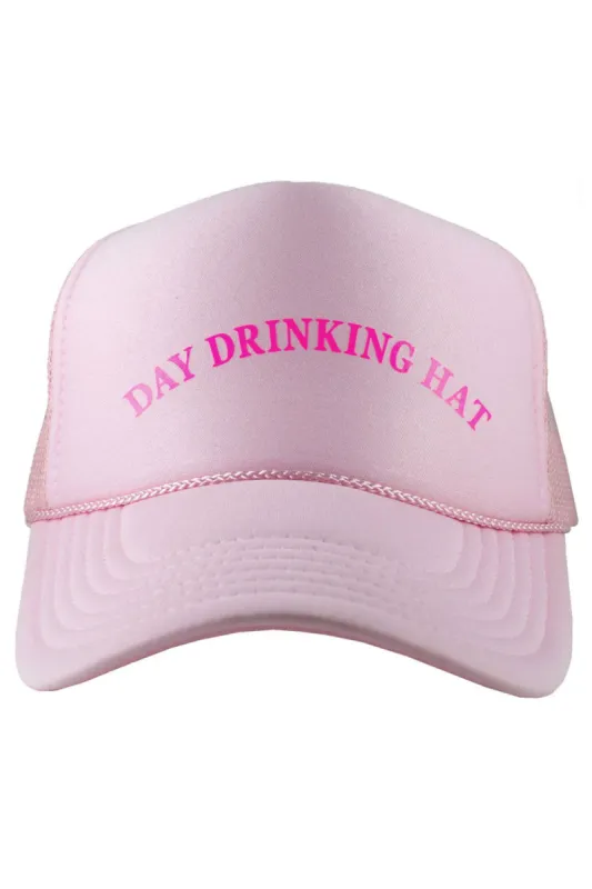 Day Drinking Trucker Hat - Light Pink sold by Buddy Love