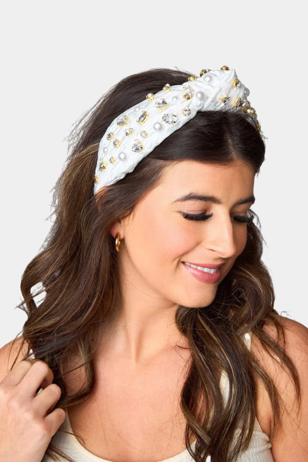 Brianna Cannon xx BL Eleanor Embellished Headband - Alabaster sold by Buddy Love product image thumbnail 2