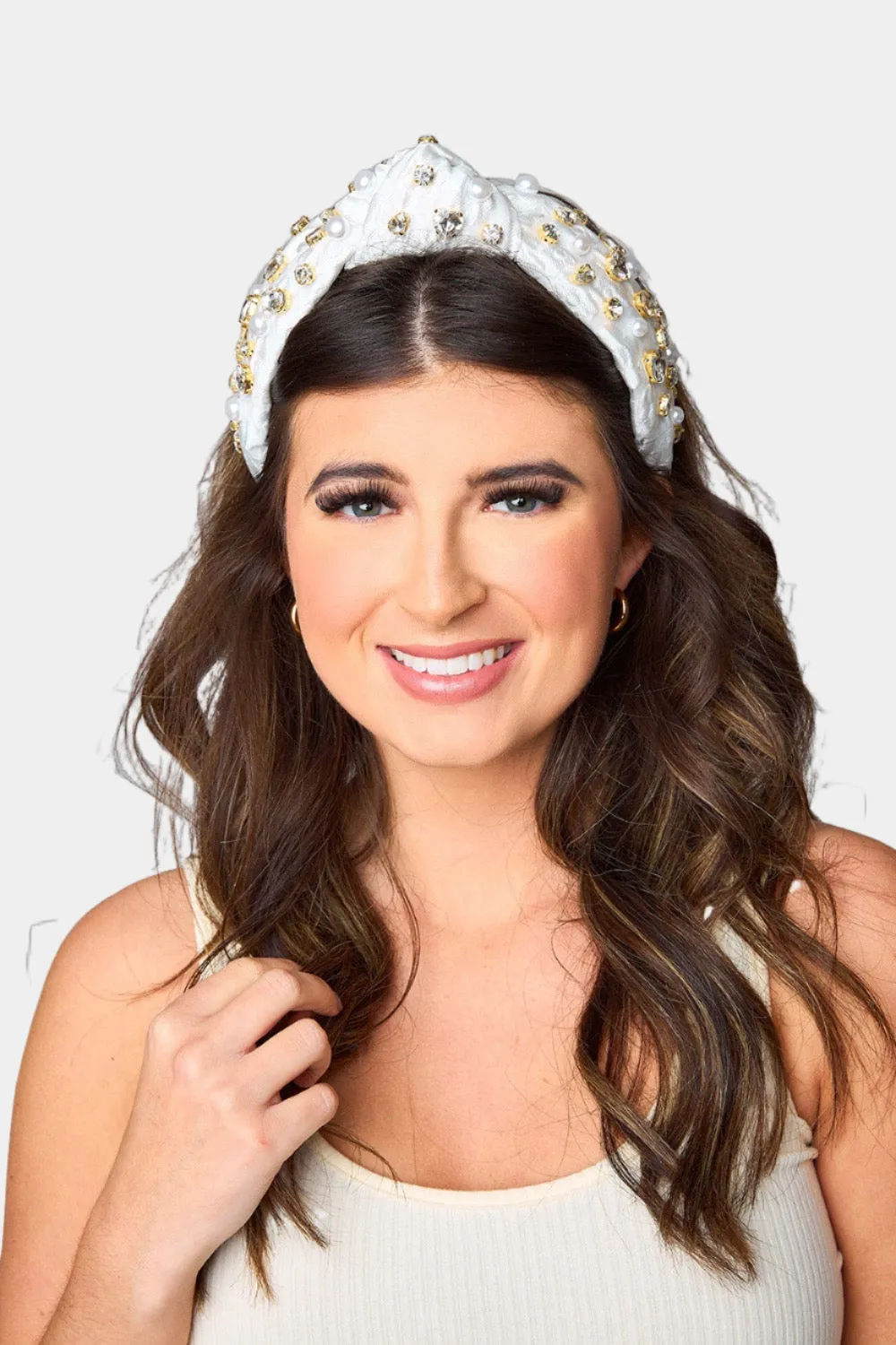 Brianna Cannon xx BL Eleanor Embellished Headband - Alabaster sold by Buddy Love product image thumbnail 3