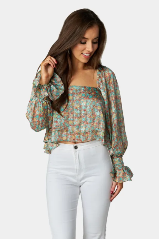 Flora Long Sleeve Top - Boca sold by Buddy Love