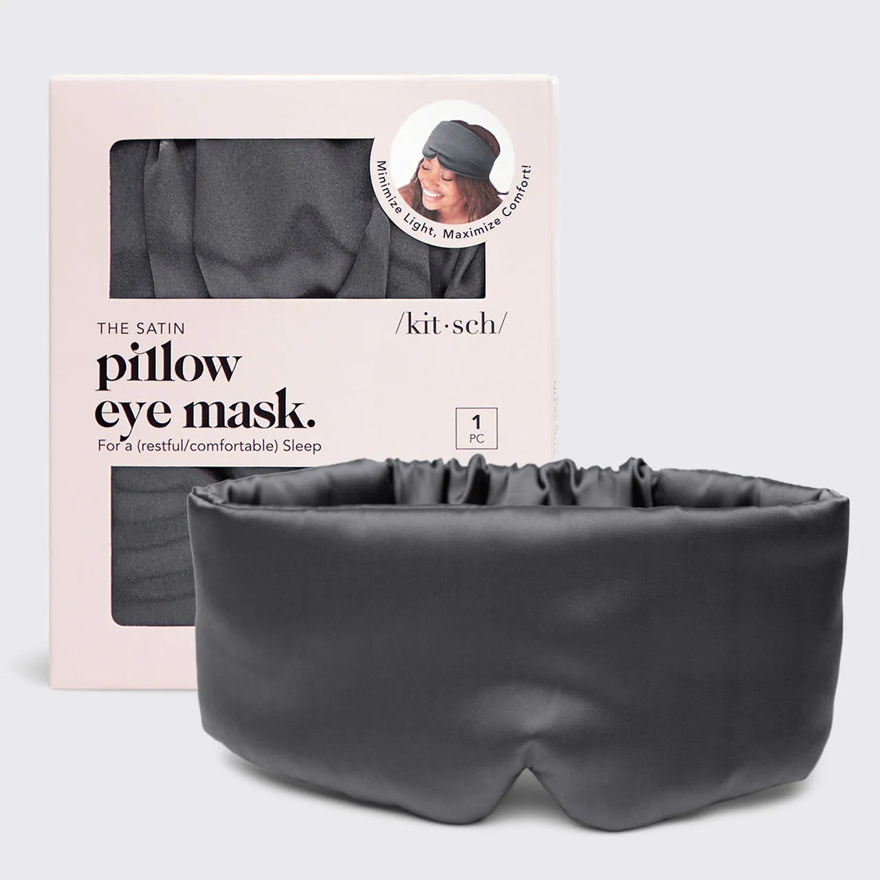 The Pillow Eye Mask - Charcoal sold by Buddy Love