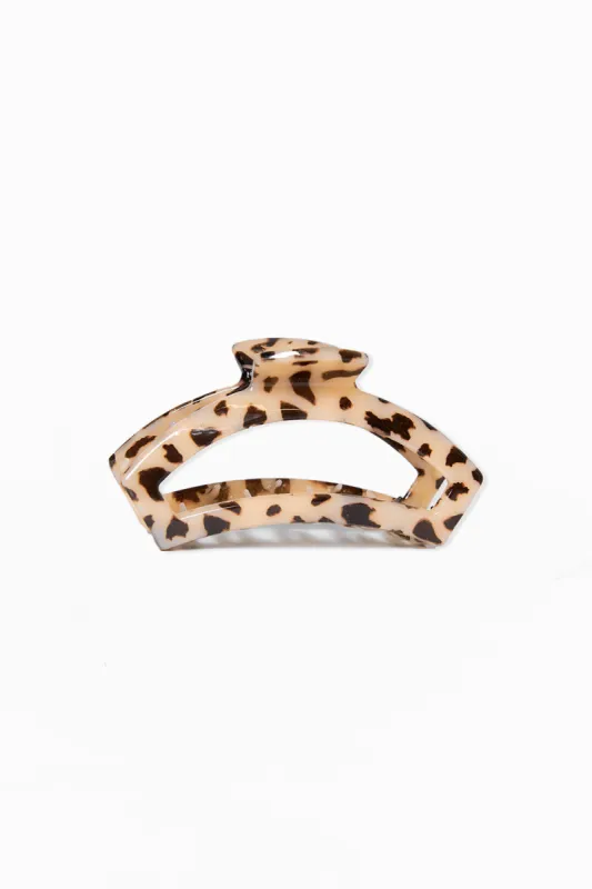 Teleties Medium Open Hair Clip - Blonde Tortoise sold by Buddy Love