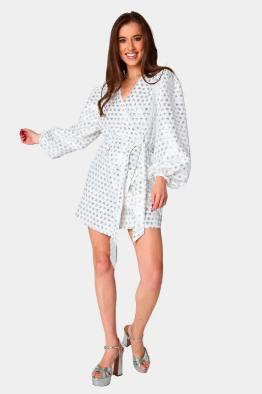 buddy love sequin wrap dress BuddyLove | Adeline Sequin Wrap Dress