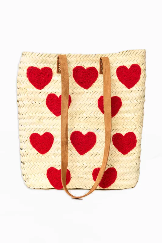 Lovey Straw Bag - Red sold by Buddy Love