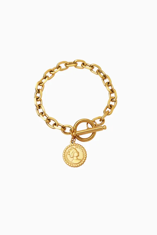 Coin Chain Titanium Steel Bracelet sold by Buddy Love