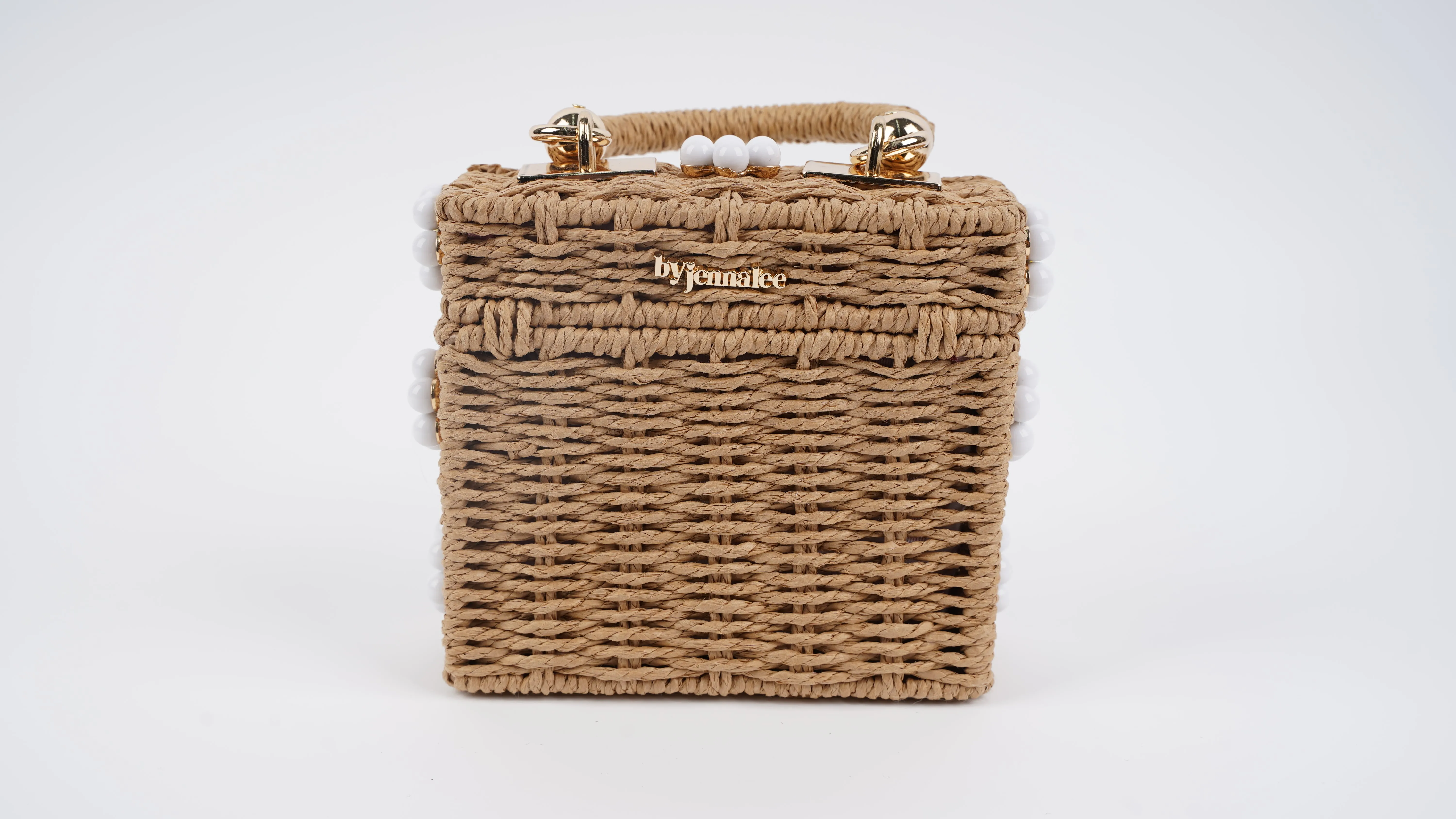 Mini Daisy Bag - Tan + White sold by Buddy Love product image thumbnail 3