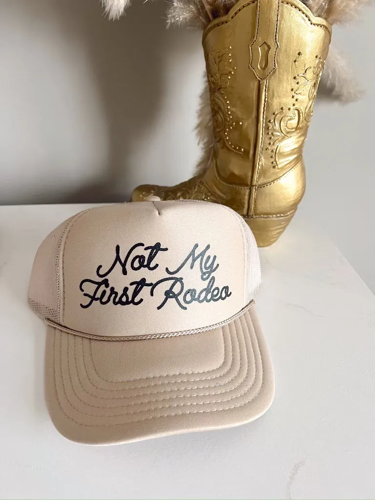 Not My First Rodeo Trucker Hat sold by Buddy Love