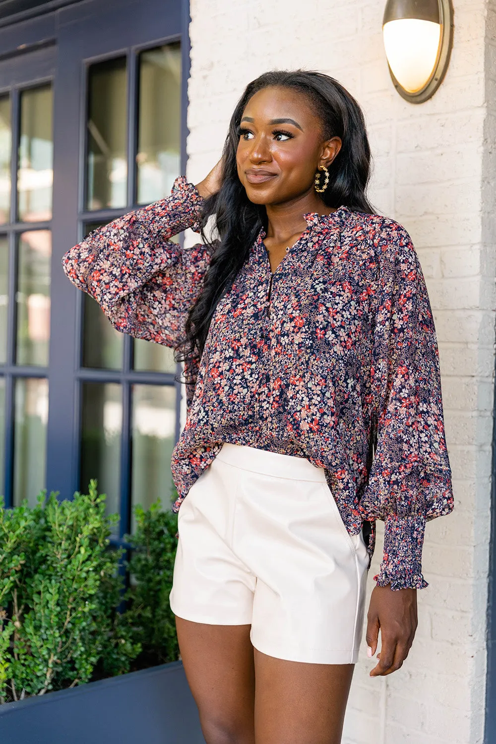 Haddie Long Sleeve Blouse - Siren sold by Buddy Love product image thumbnail 2