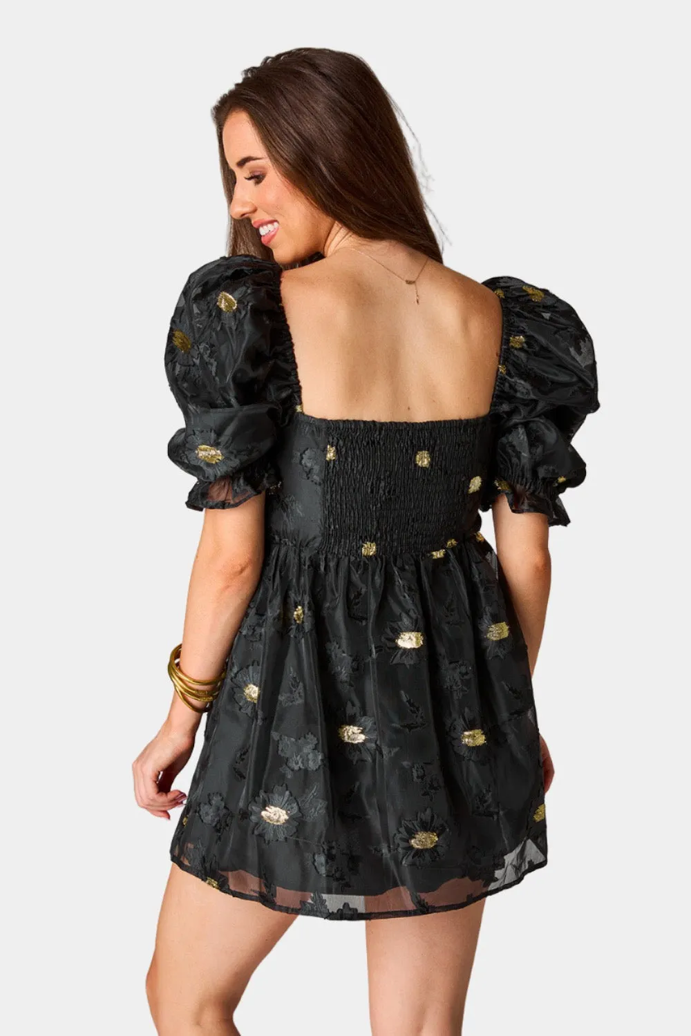 Colby Puff Sleeve Mini Dress - Koi sold by Buddy Love product image thumbnail 5