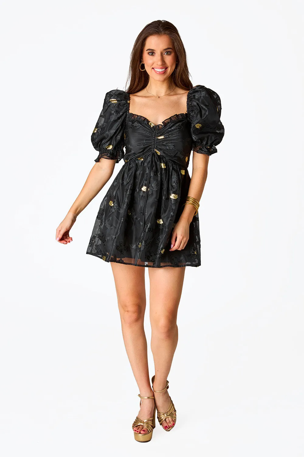 Colby Puff Sleeve Mini Dress - Koi sold by Buddy Love product image thumbnail 3