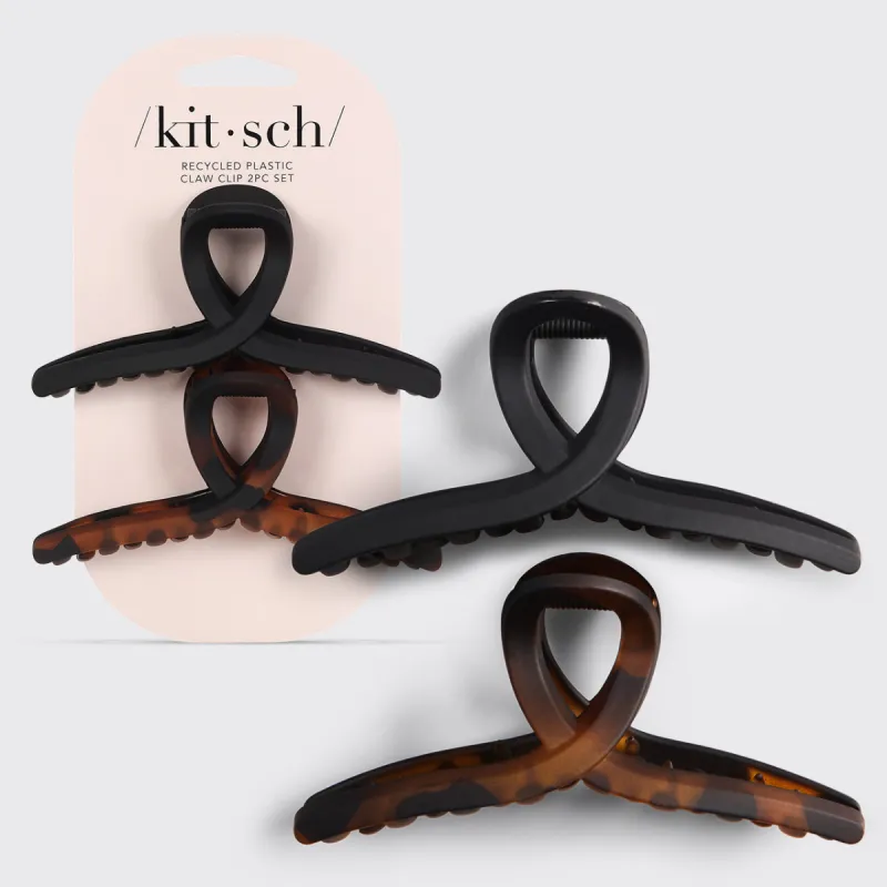 Large Loop Claw Clips 2pc - Recycled Plastic sold by Buddy Love