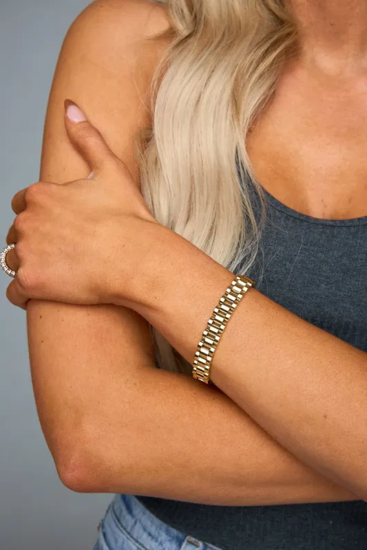 Watchband Bracelet - Gold sold by Buddy Love