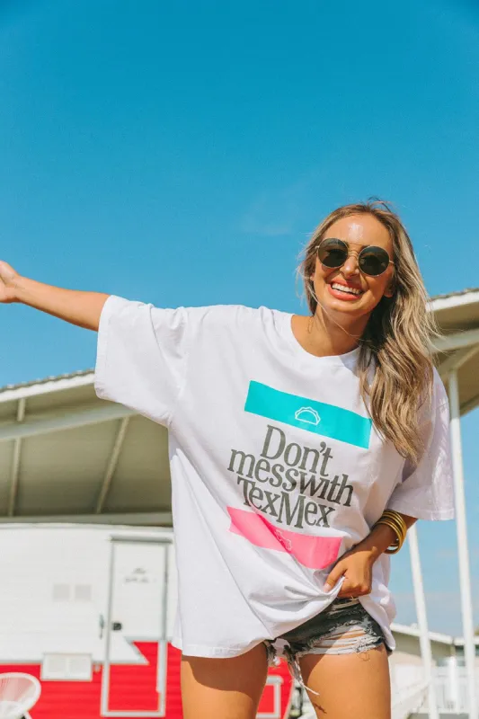 BuddyLove Marshall TexMex Oversized Graphic Tee - Pink/Turq sold by Buddy Love