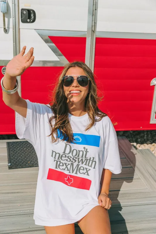 BuddyLove Marshall TexMex Oversized Graphic Tee - Red/Blue sold by Buddy Love