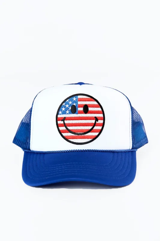 American Happy Face - Blue sold by Buddy Love