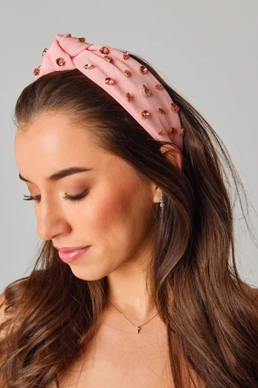 Charlotte Studded Headband - Light Pink sold by Buddy Love