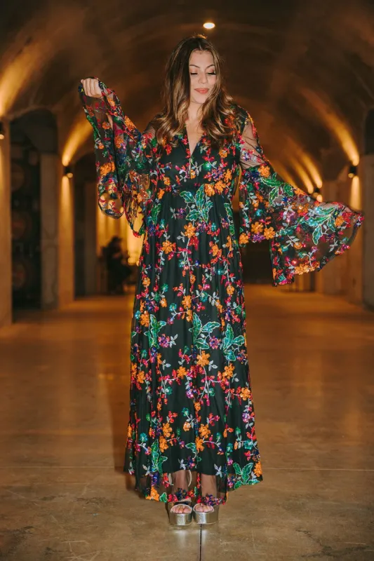 BuddyLove Colette Long Sleeve Maxi Dress -  Dusk sold by Buddy Love