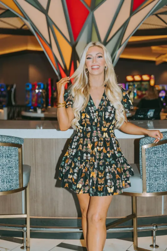 Clementine Elastic Waist Mini Dress - Mariposa sold by Buddy Love