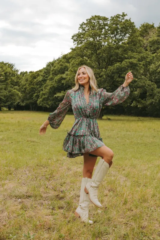 BuddyLove Grace Long Sleeve Short Dress - Sycamore sold by Buddy Love