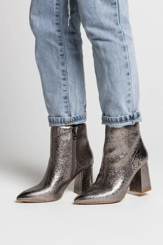 Veronica Booties - Pewter sold by Buddy Love