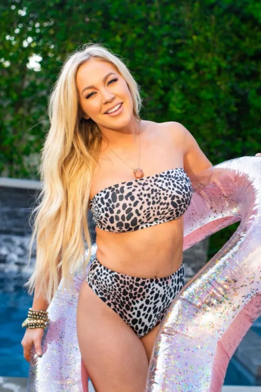 BuddyLove Foxy Bandeau High Waisted Bikini - Cheetah made by Buddy Love