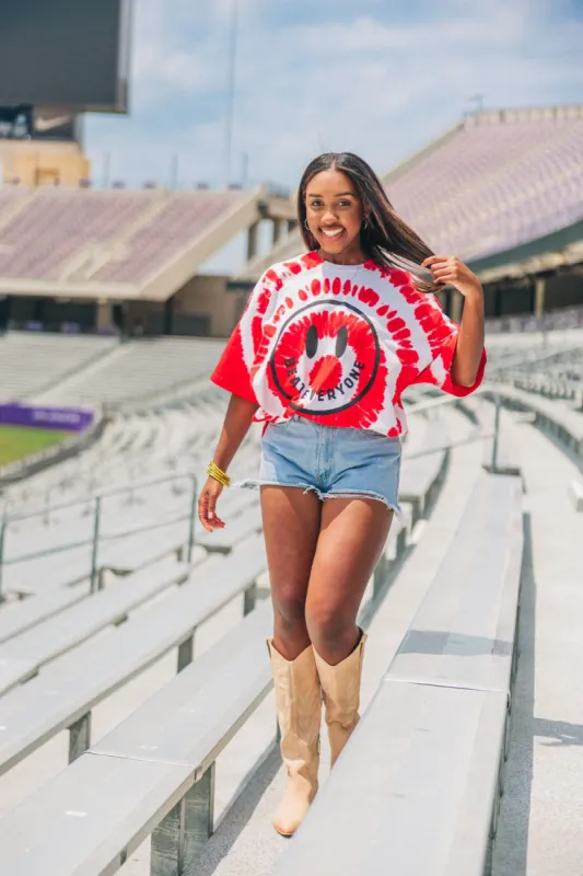 BuddyLove Riff Oversized Graphic Tie-Dye Tee - Beat Everyone Face sold by Buddy Love