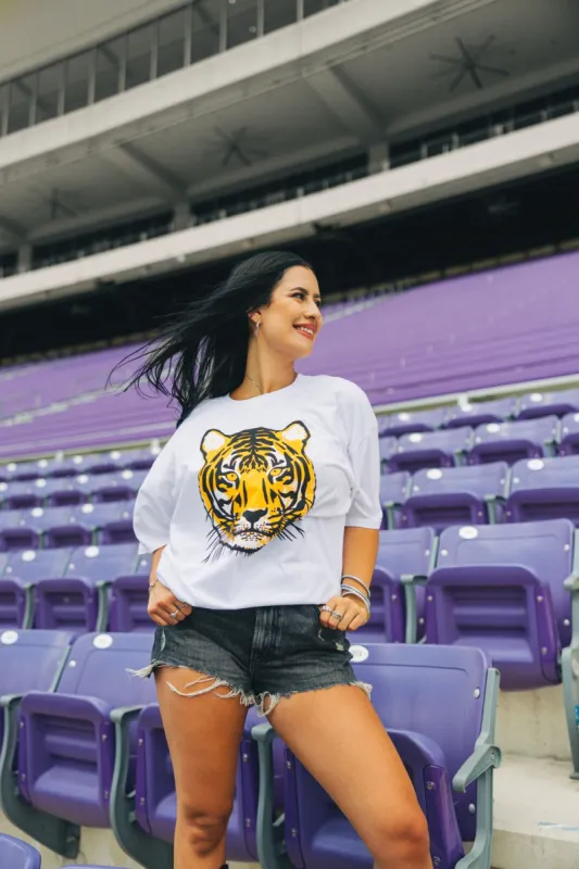 BuddyLove Marshall Oversized Graphic Tee - Tiger 22 sold by Buddy Love