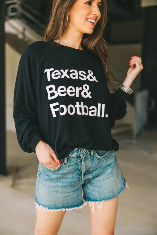 BuddyLove Corey Graphic Sweatshirt - Texas Beer Football sold by Buddy Love