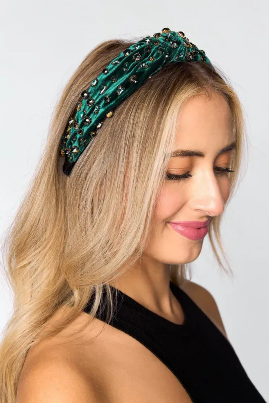 Jerri Headband - Emerald sold by Buddy Love