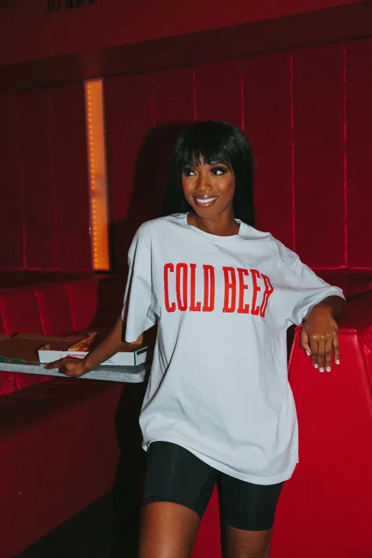 BuddyLove Marshall Oversized Graphic Tee - Cold Beer sold by Buddy Love