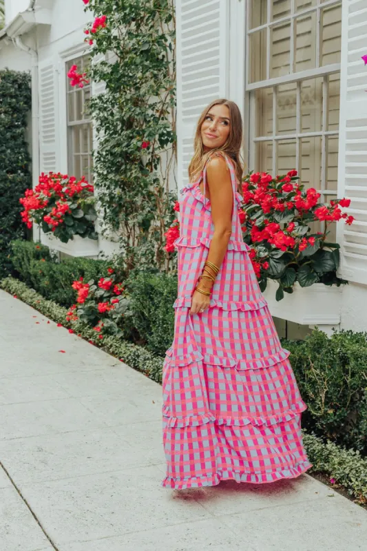 BuddyLove Libby Tie-Shoulder Maxi Dress - Rosemary sold by Buddy Love